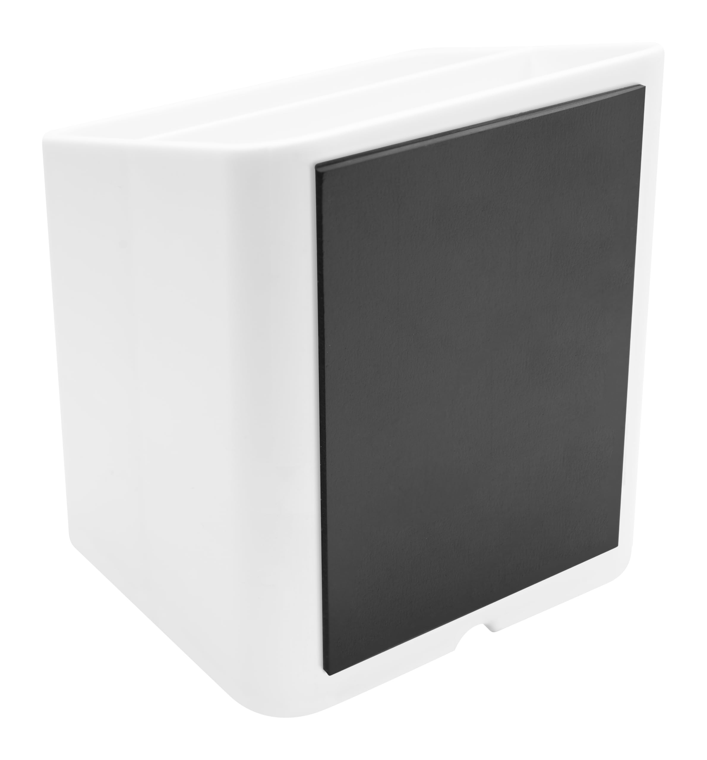 Exacompta - Réf. 67413D - Carton de 5 pots à crayons PEN-CUBE magnétique - 2 compartiments - porte-stylos – pour tableau blanc, réfrigérateur – idéal au bureau, à la maison, à l’école - couleur blanc