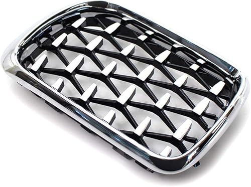 Miniatura 3 de FSFY - Rejilla delantera, riñón, parachoques delantero, parrilla de riñón, marco cromado para BMW E36 Serie 3 1997 1998 1999, E36 M3 1997 1998 1999