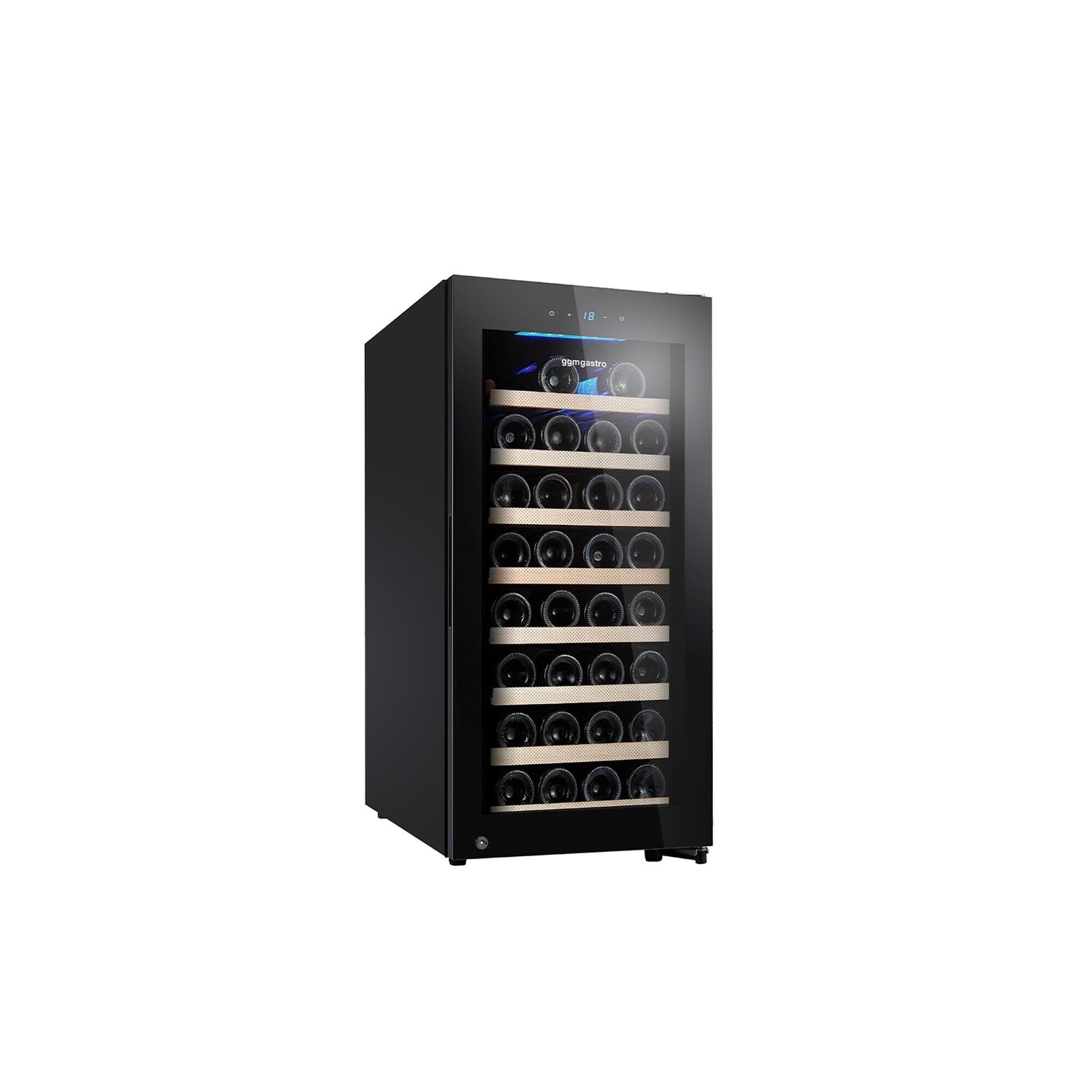 GGM Gastro | WKM100S-1N | Weinkühlschrank - 1 Klimazone - 100 Liter - max. 38 Flaschen