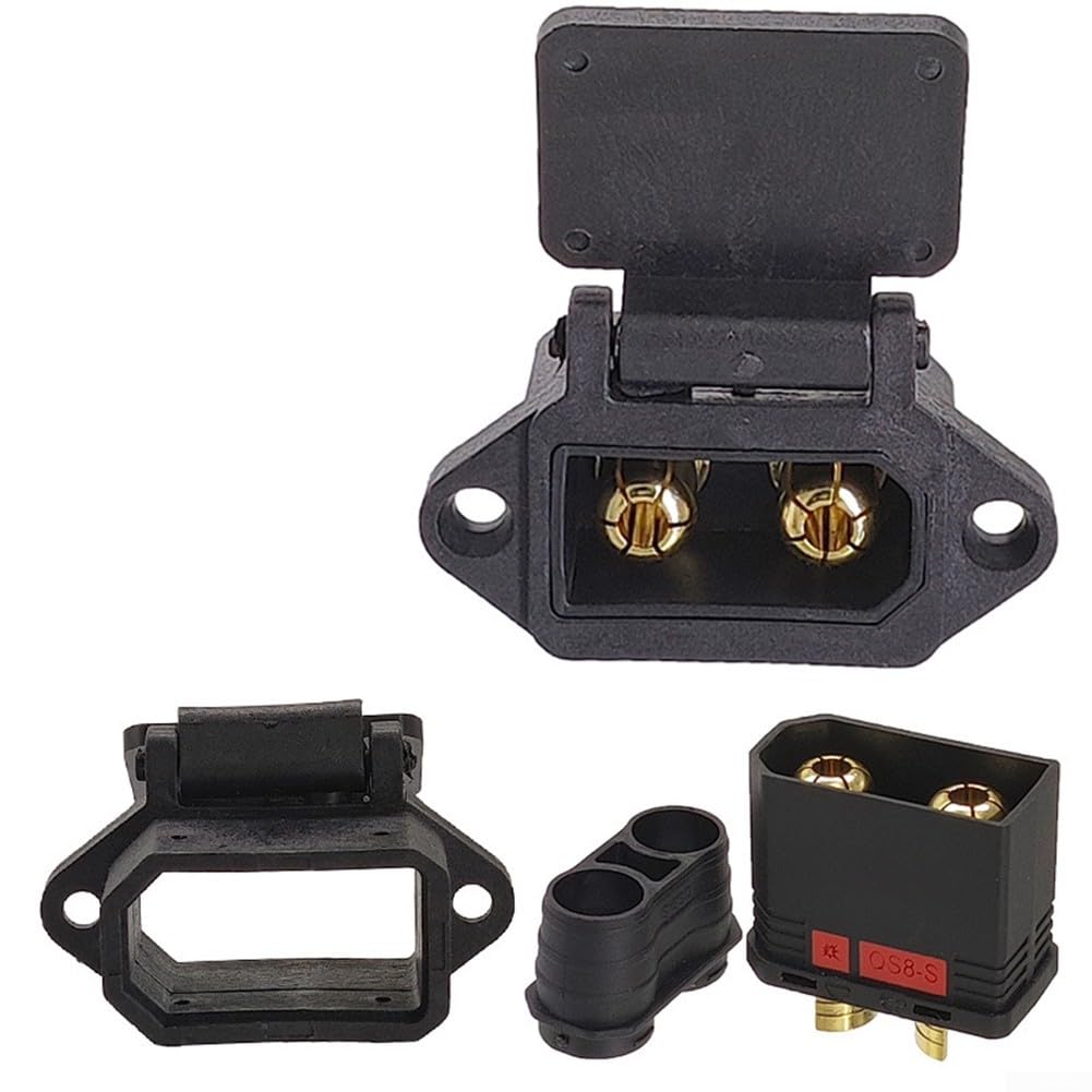 Battery Connector, QS8-S Battery Resistant Connector Anti-Static Connector Large Energy with Housing for RC Battery Connection(Male)