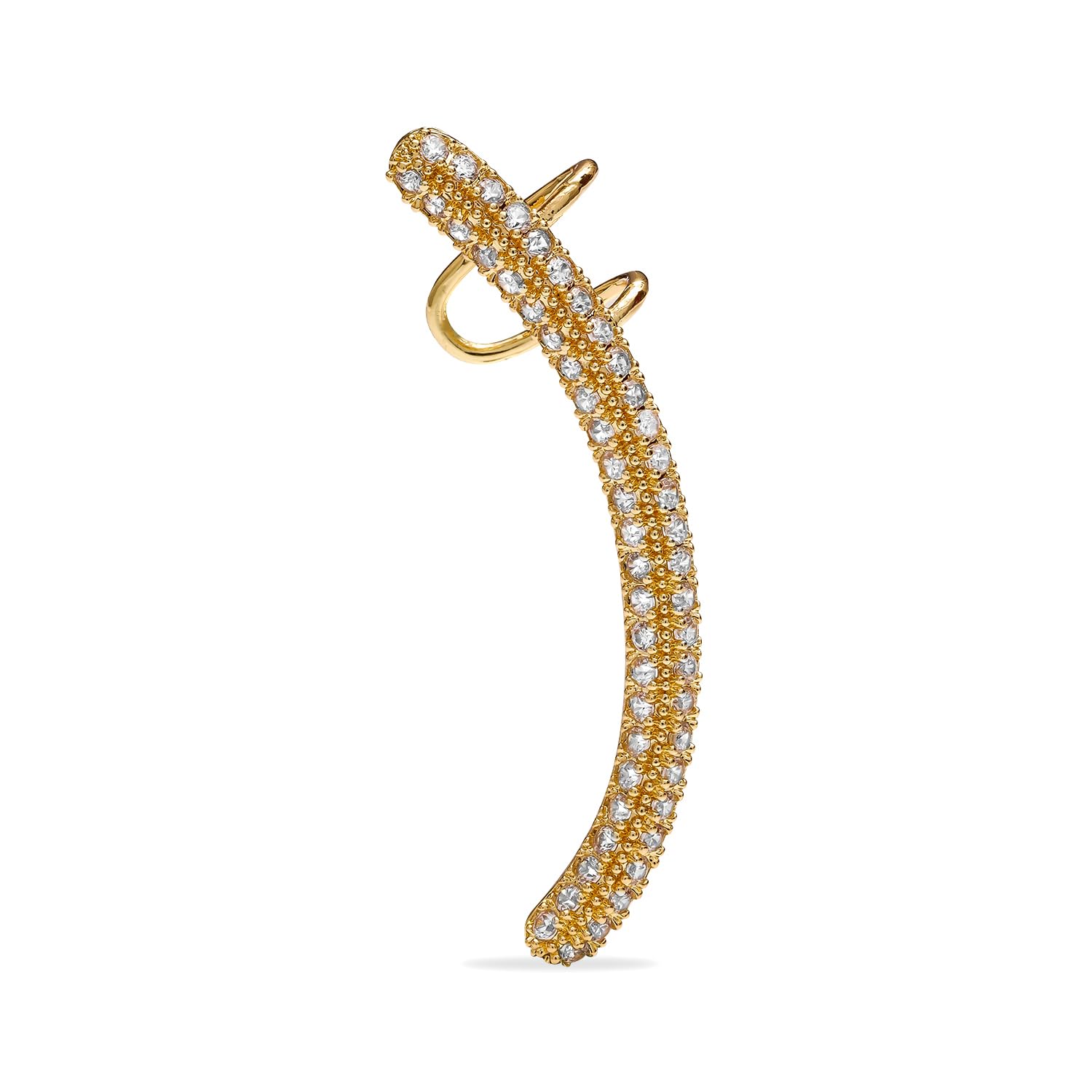 rubans Earcuff Gold Plated Stainless Steel Waterproof Jewellery Gift for Women & Girls-picture-45