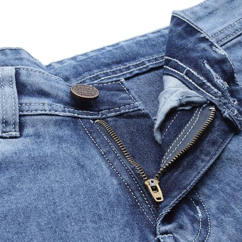 Image of PARIS HAMILTON Womens /Girls High Waist Straight fit Stretchable Denim Jeans Relaxed Fit