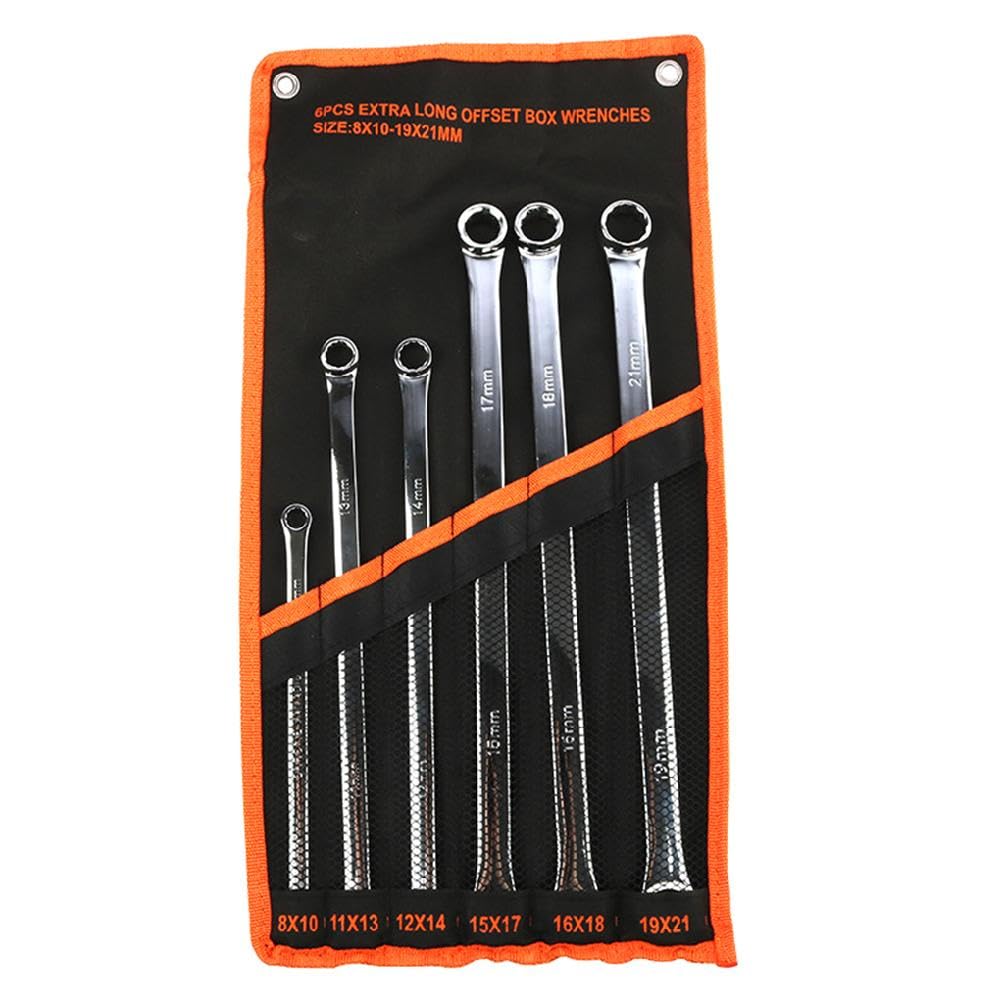 Jeu de 6 clés pour extra longues indispensable pour la restauration automobile de 8-19mm