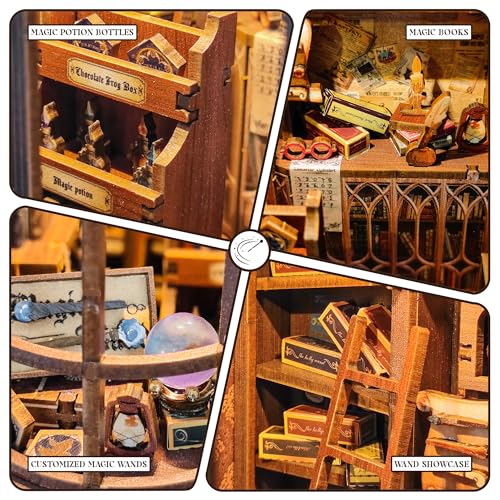 STRUCWOOD Magic Wand Shop Book Nook Kit DIY 3D Holzpuzzle für Erwachsene – Ansicht 5