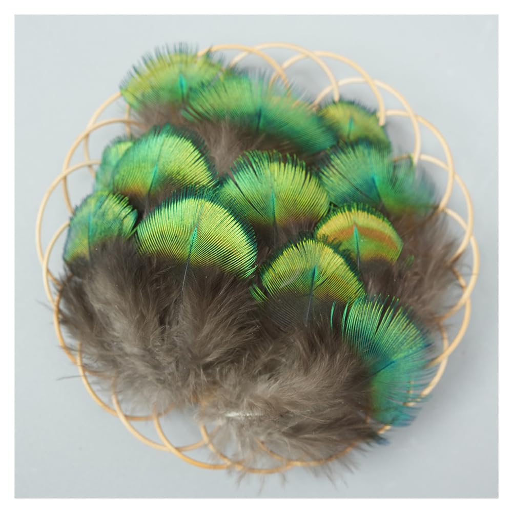50 plumas de pavo real pequeñas y naturales para manualidades, plumas decorativas naturales, plumas artesanales, plumas de joyería, para manualidades, pendientes, joyas, atrapasueños