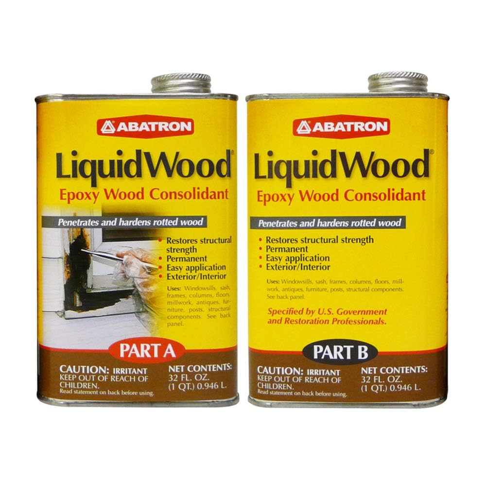 Abatron LW2QKR Colle à bois, transparente, kit de 2 litres