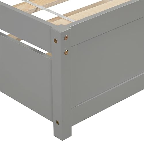 Miniatura 56 de Harper & Bright Designs Base de cama individual con cajones, expreso, madera, 275 libras