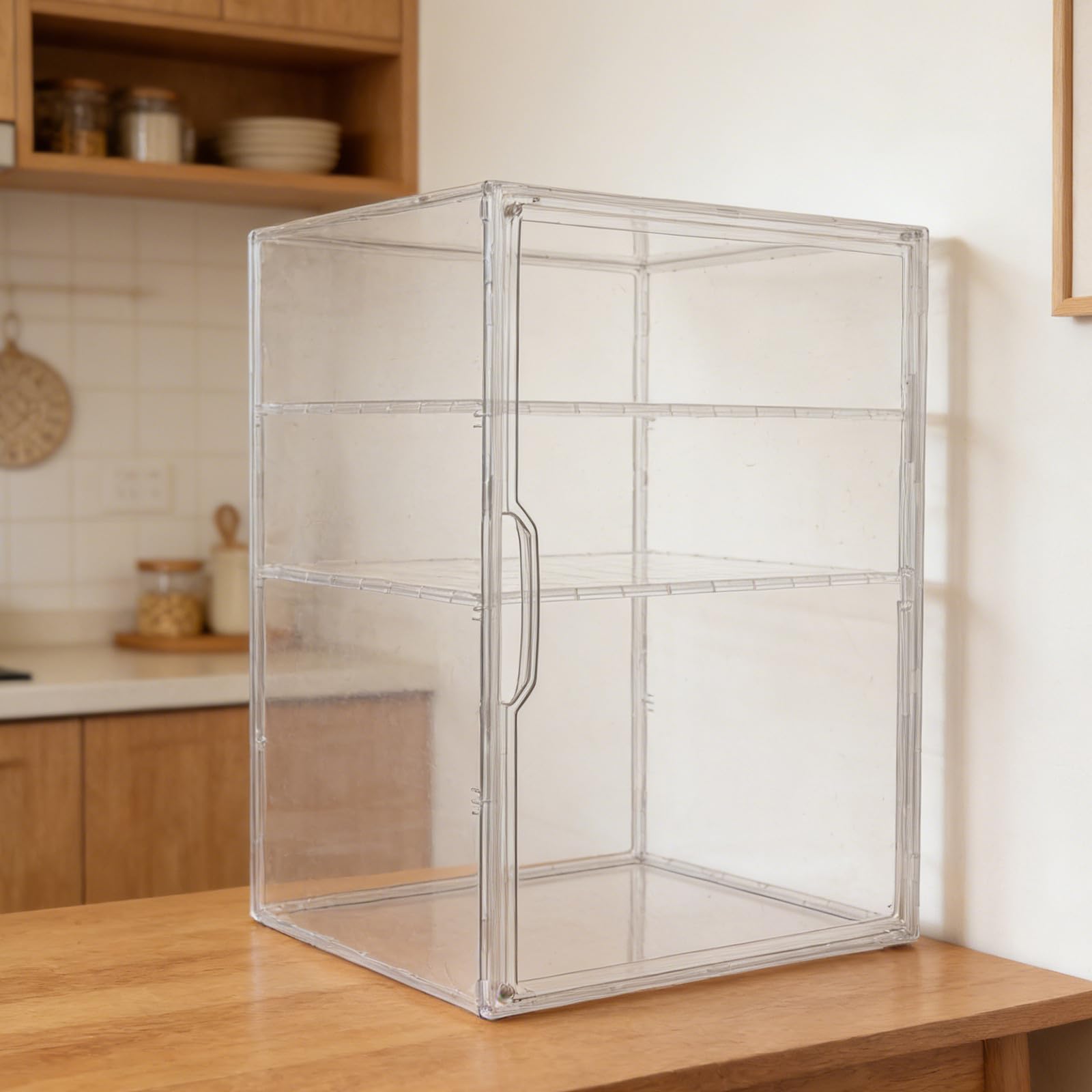 Luxshiny Caja Organizadora Transparente para Biberones y Accesorios de Ñiño con Compartimentos Múltiples para Guardar Chupetes y Extractores de Leche