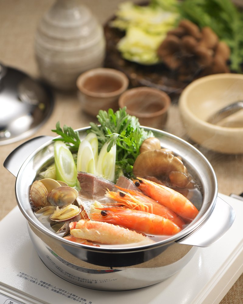 Yoshikawa SJ1857 Stainless Steel Pot Pot Maple 6.7 inches