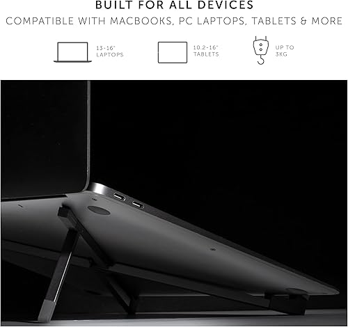 Miniatura 3 de Native Union Soporte plegable para laptop  Soporte plegable y portátil ultradelgado para laptop  Ángulo de visión ergonómico y optimizado  para