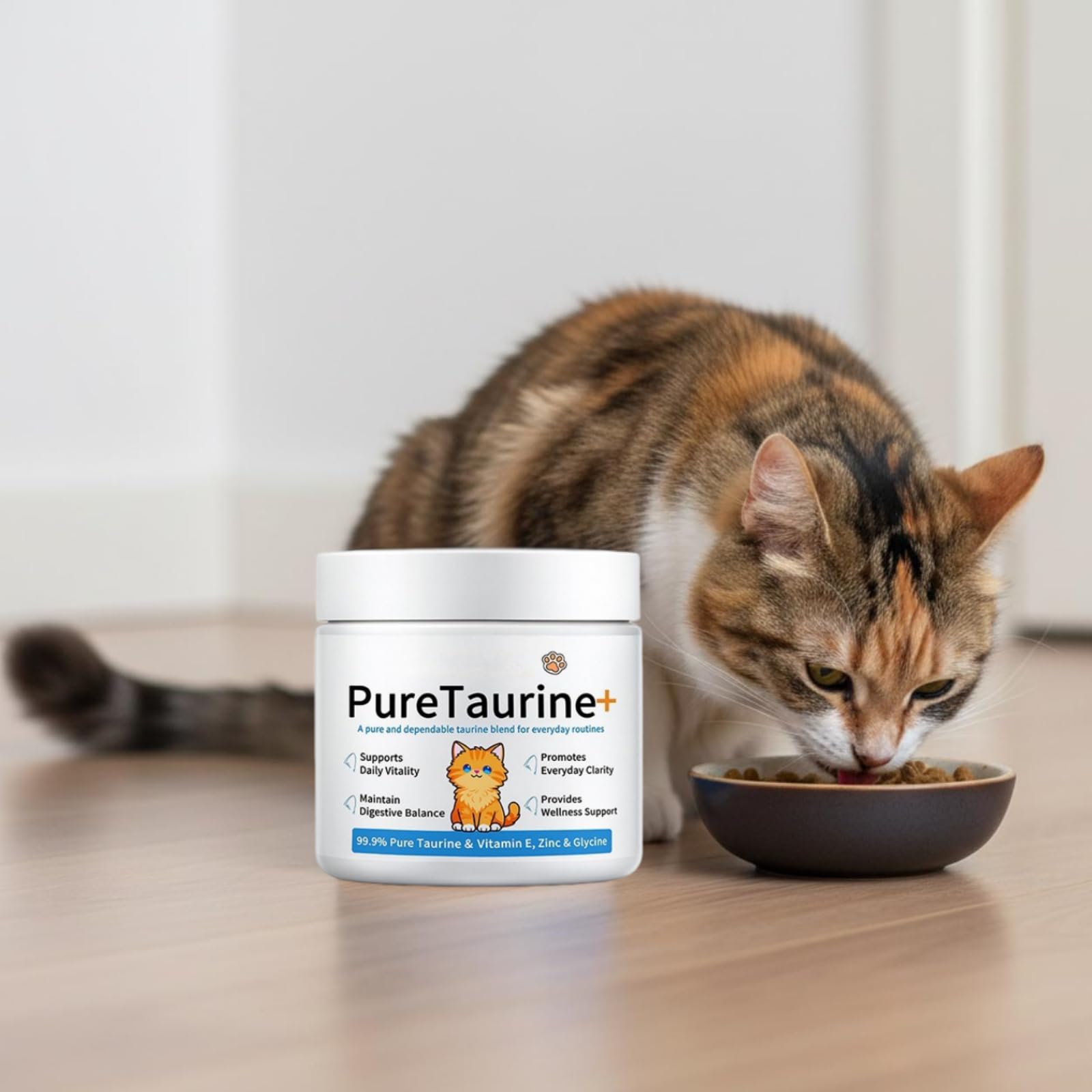 purkatz puretaurin PURETAURINE+ - DIE NR.1 EMPFEHLUNG VONTIERARZTEN，Senioren Katzen-Nahrungsergänzung, tägliche Fütterung, Unterstützt Herzgesundheit & Sehkraft, für alle Katzenrassen