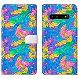 Wallet Phone Case Compatible with Samsung Note 20 Ultra S21 5G S20 FE A71 A52 A02 Protective Blue Ca