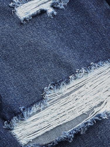 Image of CIDER Women's Ripped Jeans High Waisted Distressed Baggy Pants | Straight Wide Leg, Denim Pants