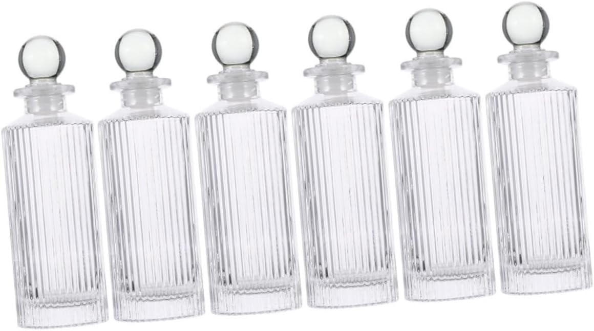 12pcs Empty Fragrance Diffuser Bottles Glass Essential Oil Dispenser Pot