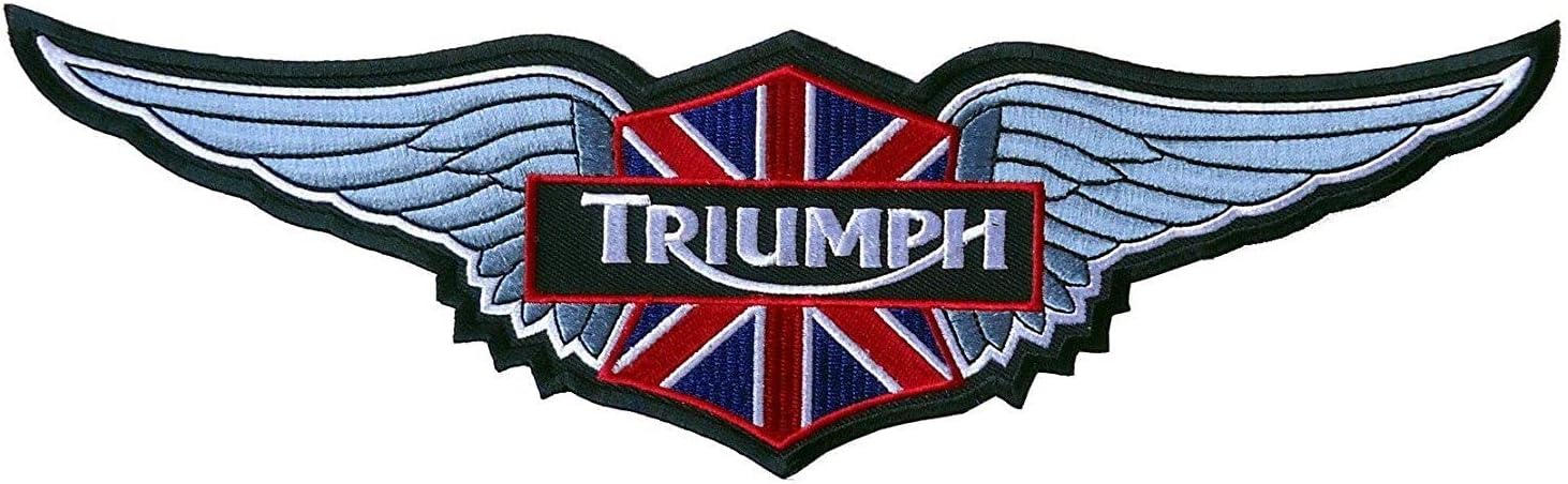 Triumph Silver Wings Jacket Cafe Racer Biker Patch