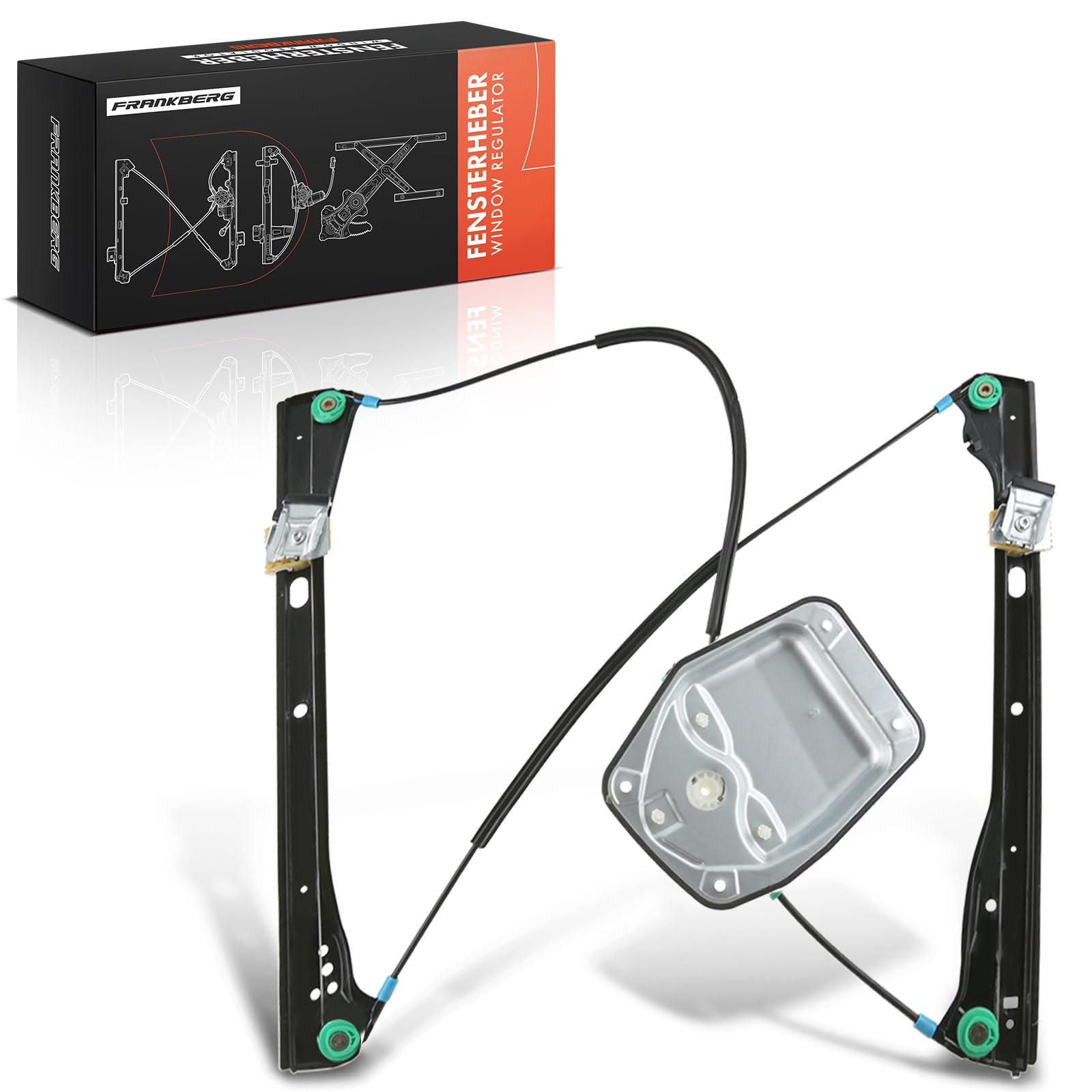Frankberg Window Regulator Without Motor Front Right Compatible with Golf V 1K1 Hatchback 2-3 Doors 2003-2009 1K3837462A