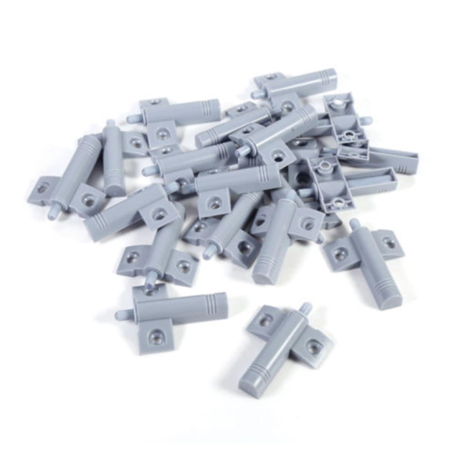 Zzupoz Grey 10Pcs Gray White Kitchen Cabinet Door Stop Drawer Soft Quiet Close Closer Damper Buffers For Furniture Hardware(Grey)
