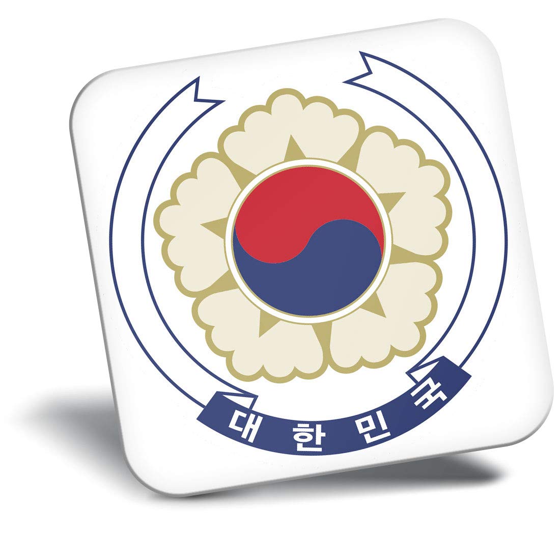Destination Vinyl ltd Fridge Magnet - South Korea Flag Travel Korean Asia 5379