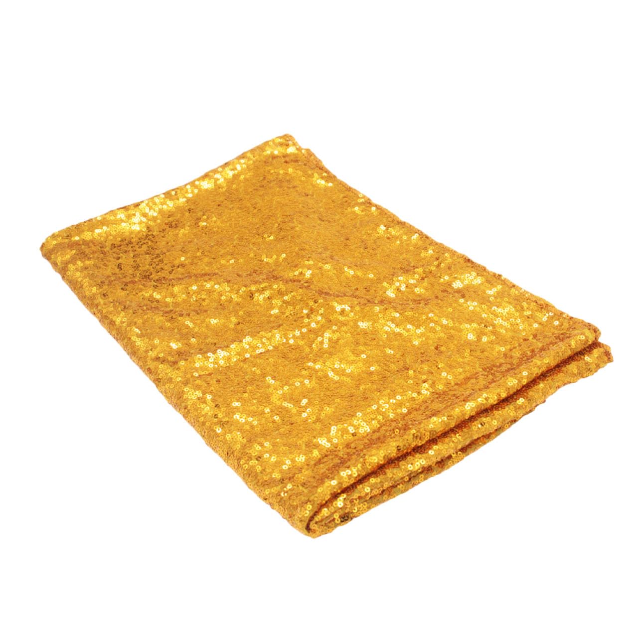 Nappe à paillettes dorée pour décoration de table de mariage chic