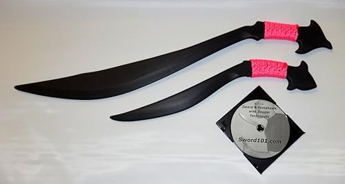 Talibon Garab Filipinas Espada Daga Entrenamiento Espada Daga Rosa Video Replica Polipropeleno