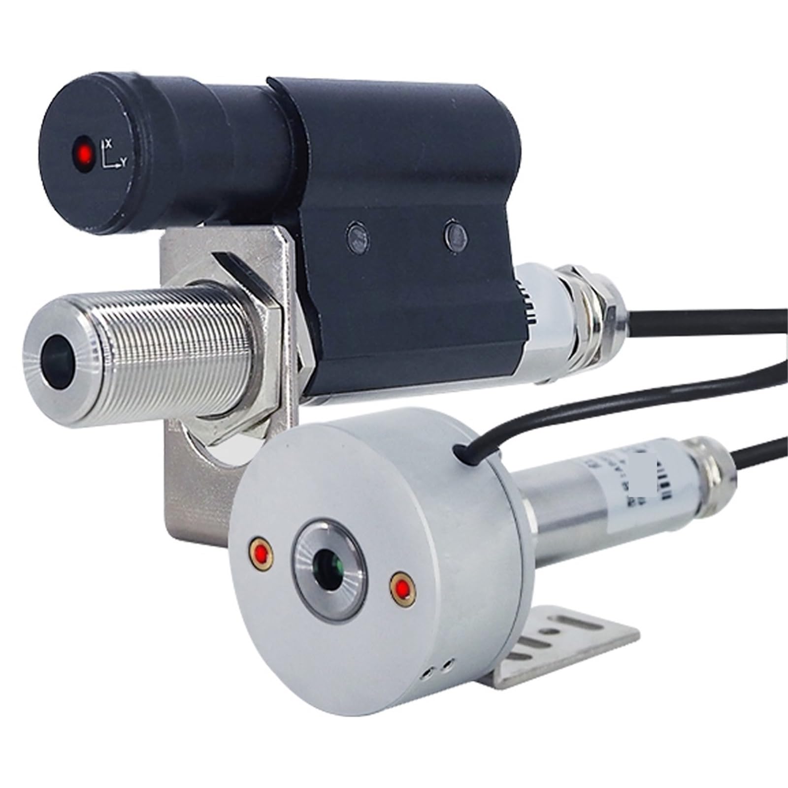 Trasmettitore termometro a infrarossi Industriale in Acciaio Inossidabile Senza Contatto, sensore sonda ad Alta Temperatura Online, Uscita 4-20 mA (0-800)(Single Laser Sight)
