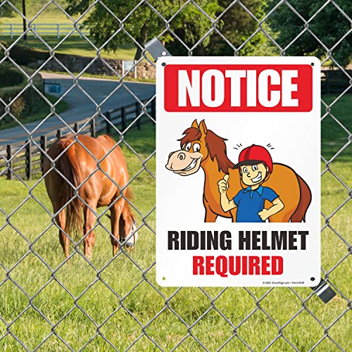 Panneau de casque d'équitation obligatoire format A4 rigide - 3