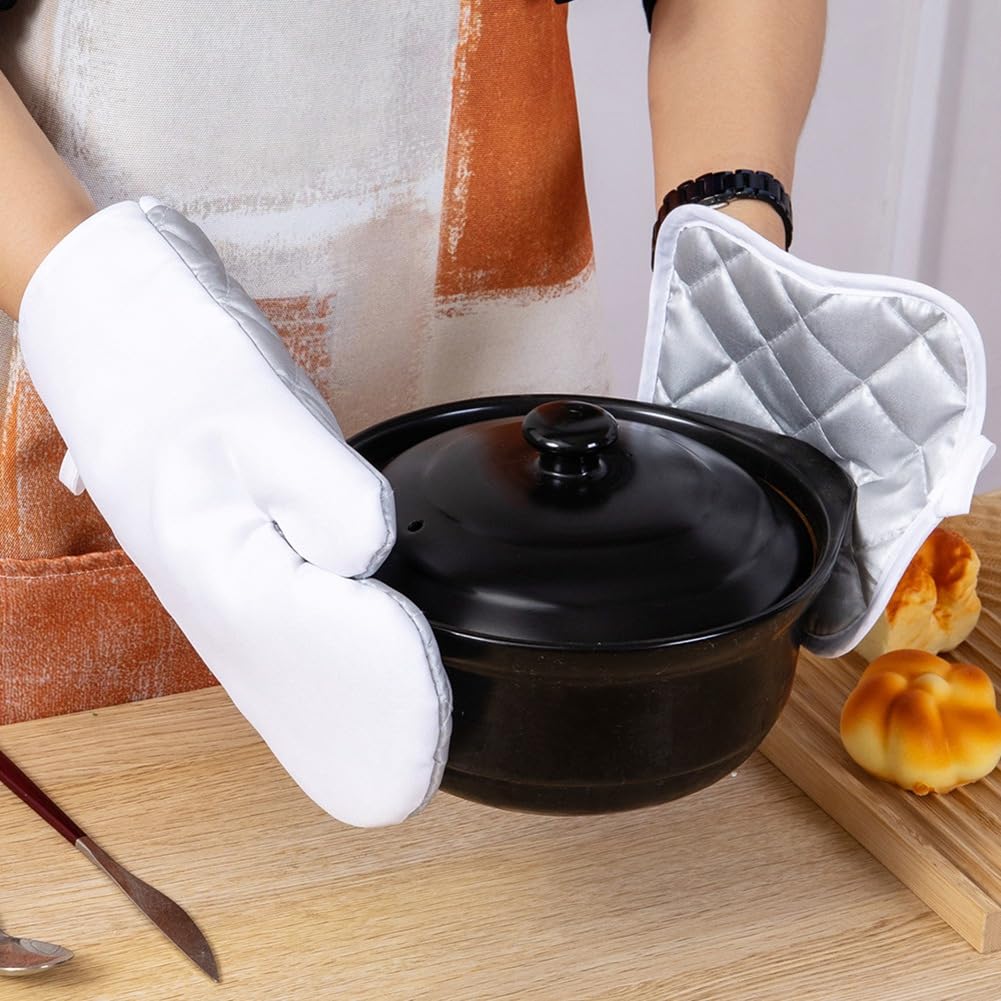 TsoLay Set di Forno Vergini di Sublimazione e Tampone di Vaso Vergine di Sublimazione per Accessori da Sala da Pranzo Cucina Fai da te 4 Pezzi