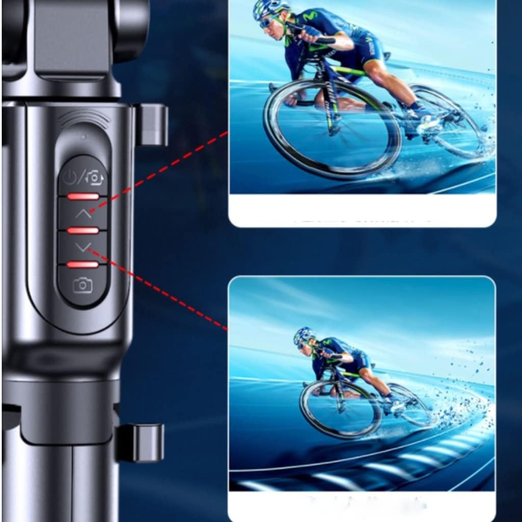 HBJWOV Handheld Selfie Stick 360 Degrees Automatic Rotation Remote Control Anti-Shake Shooting Bracket Balance Tripod