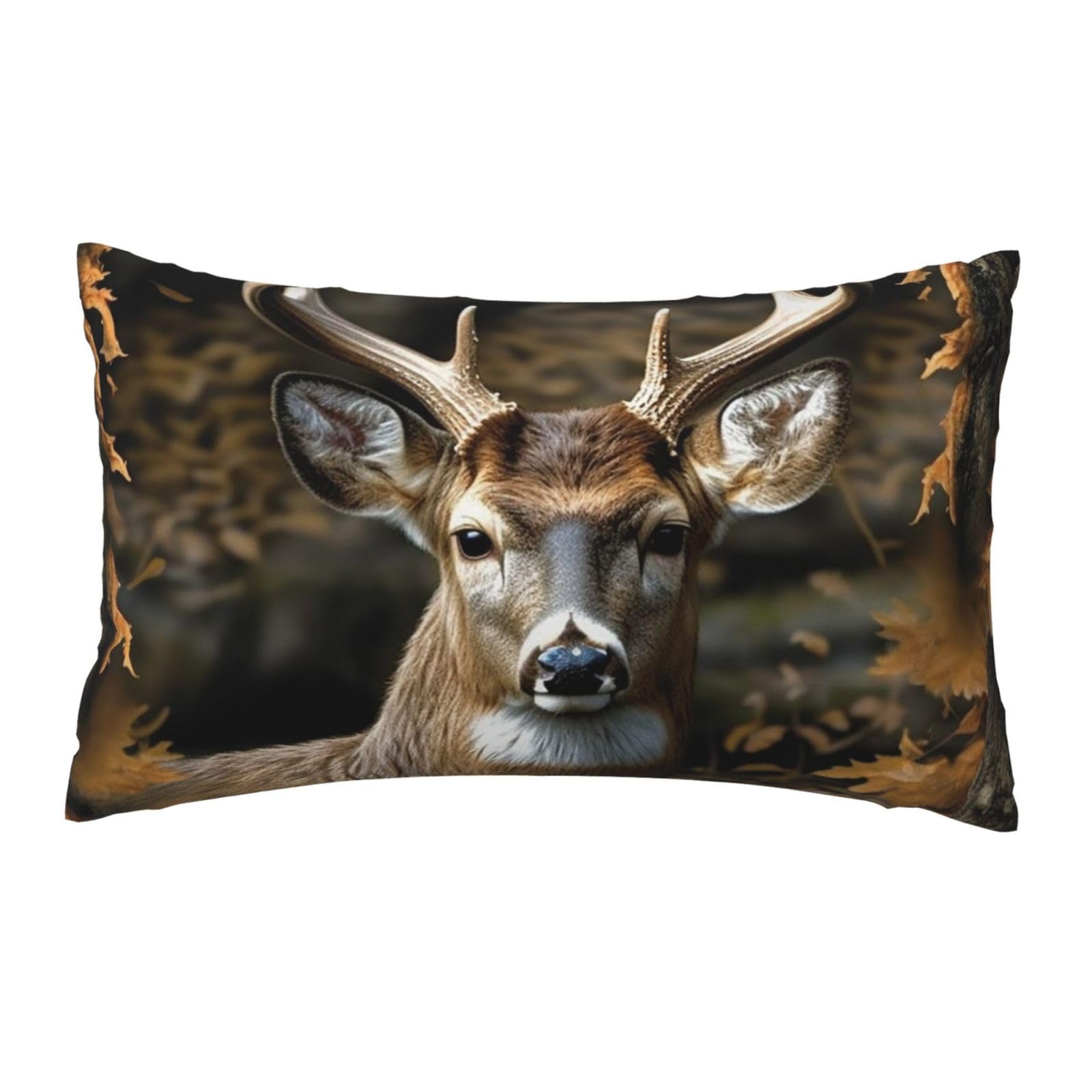 FodPand Luxury Velvet Pillow Cases 12 x 20 inch Super Soft Decorative Throw Pillow Covers - Camouflage Deer Pillowcases Modern Lumbar Cushion Cases for Couch Sofa Bed Pillow Shams
