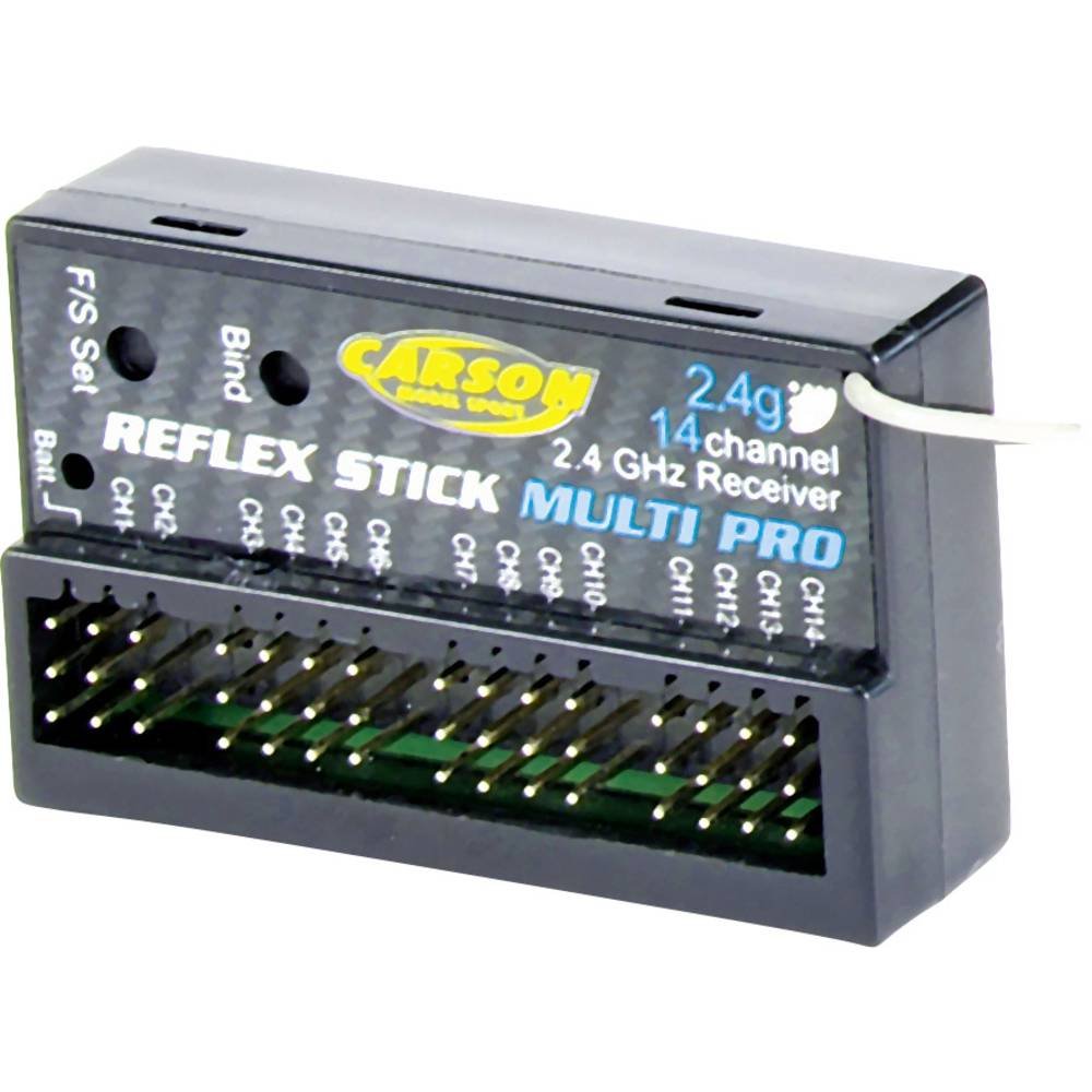 Carson 500501540 - Ricevitore a 14 canali Reflex Stick Multi PRO, 2,4 GHz