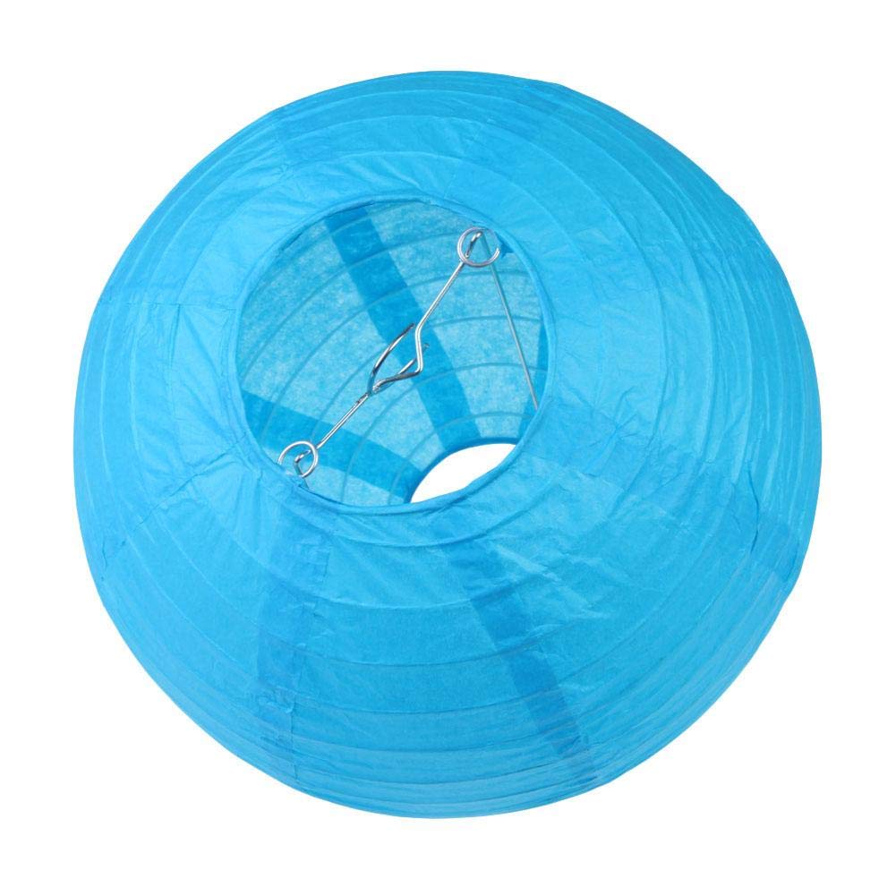 Papier-Laterne Rund Zum Aufhängen - Weiße Laterne 20cm Für Party & Hochzeit