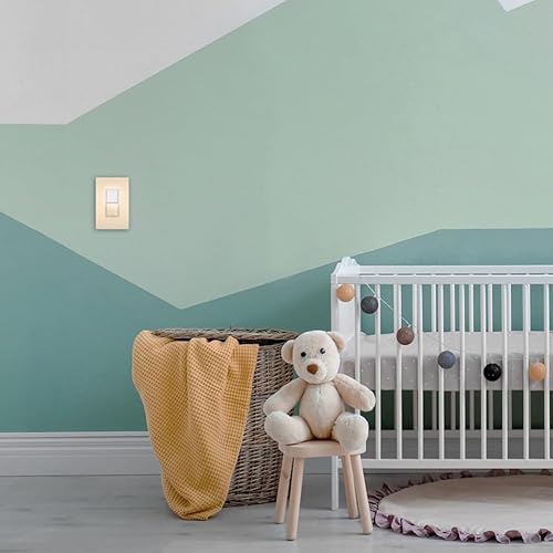 Miniatura 6 de Legrand Radiant NTL873ICC6 - Luz nocturna LED ajustable de 15 amperios e interruptor basculante decorativo de 3 vías para pasillos o dormitorios de