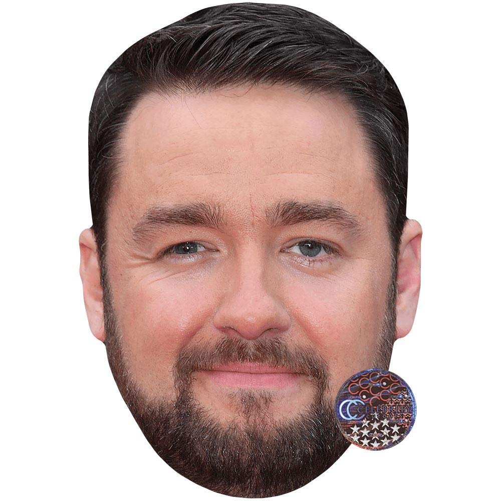 Celebrity Cutouts Lifelike Jason Manford (Beard) Celebrity Mask, Flat Card Face, Fancy Dress Mask