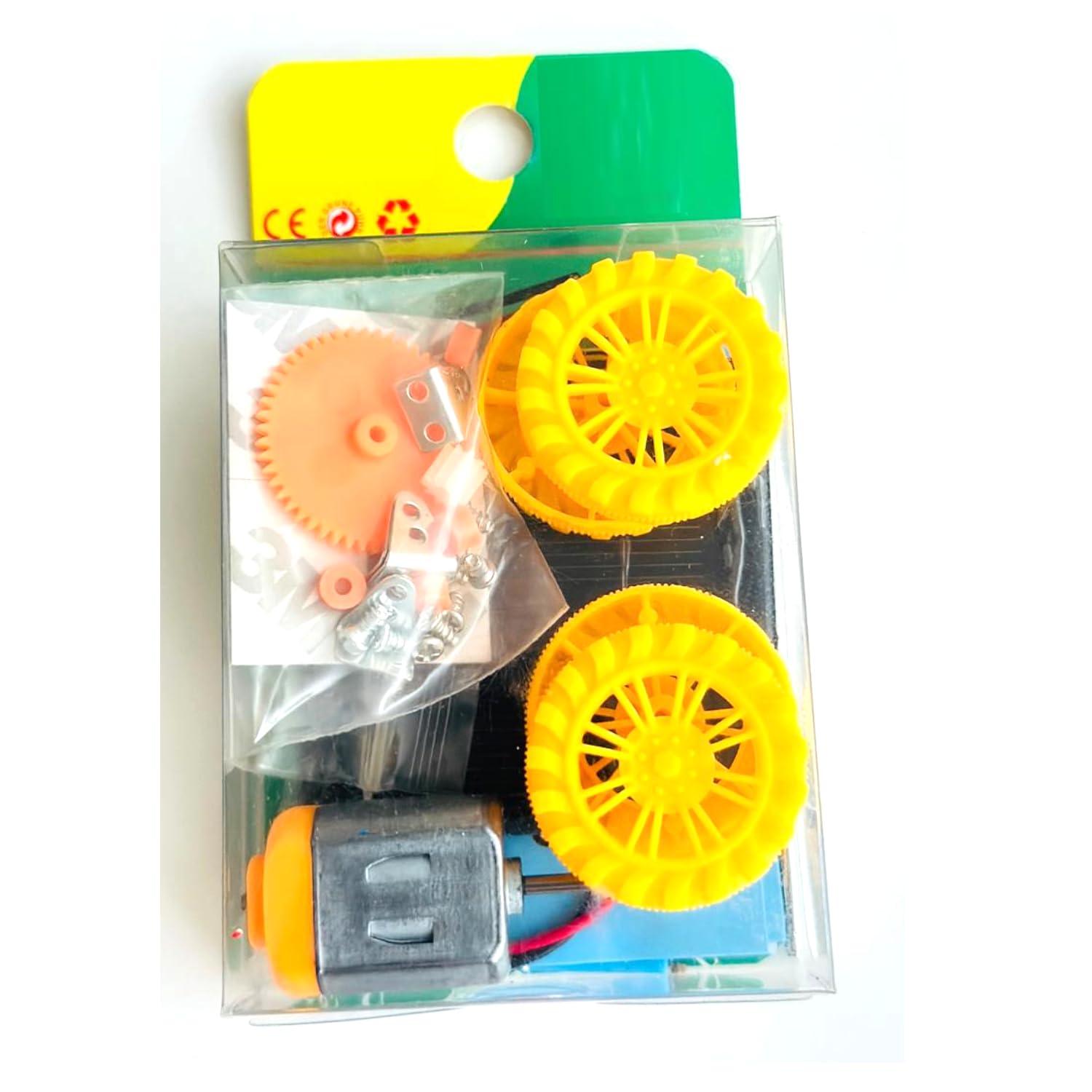 Biella Electric Battery And Solar Car Model Project Startup Kit - Science Experiment DIY Circuit Learning Set