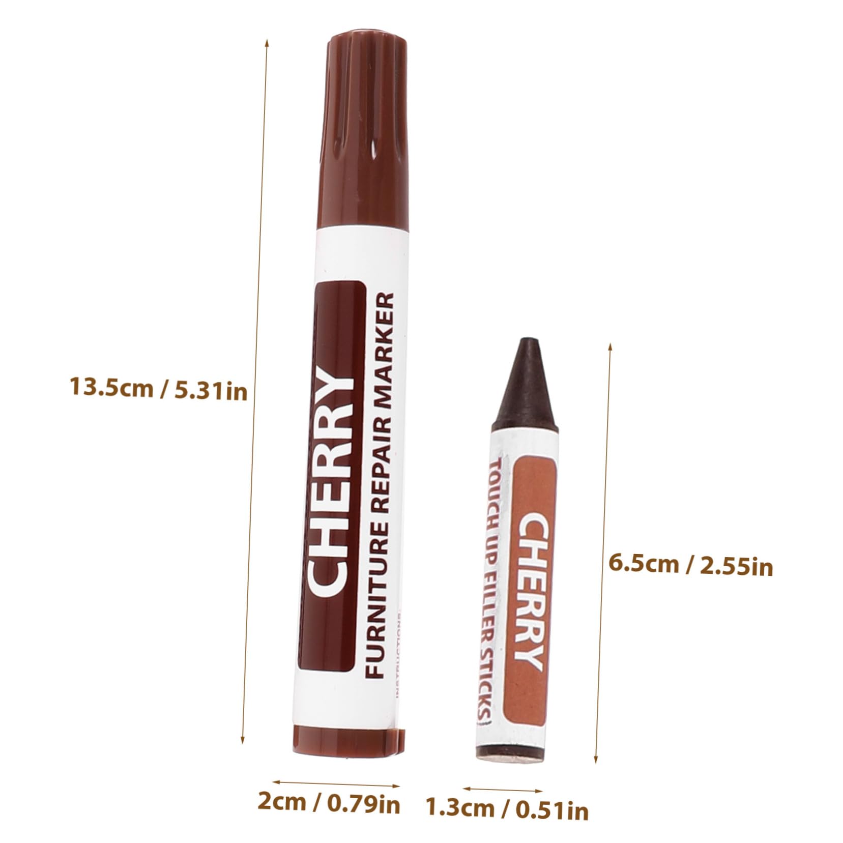Unomor 1Set Furniture Touch Up Markers Furniture Repair Kit for Scratches and Quick Drying Color Matching Pens for Wood and Laminate Furniture Restoration