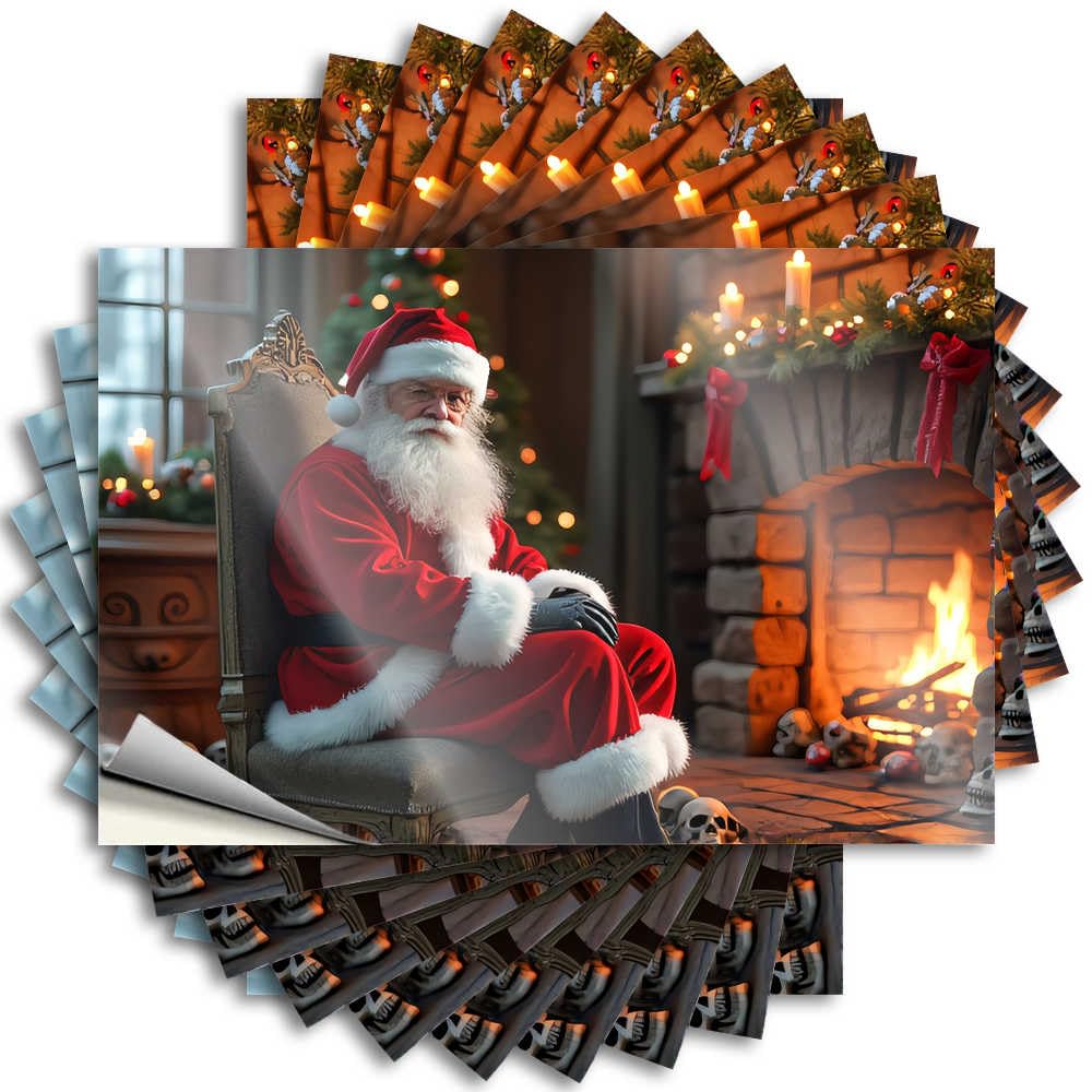 Sticker Cool Vinyl Sticker | Santa's Warmth in A Haunted Room Personalized for Dart Use(8X12CM)