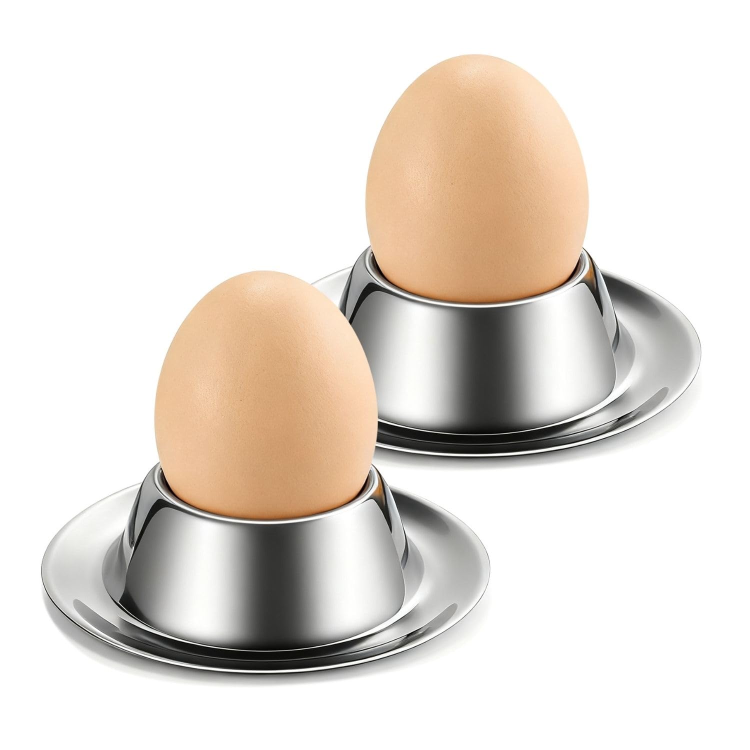 Amazon.com: Flexzion Egg Cups for Soft Boiled Eggs - Set of 2