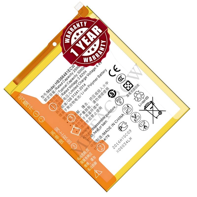 Image of Original HB366481ECW Battery Compatible for Huawei Honor 7A (Honor 7A Pro) - (3000mAh) - 1 Year Warranty MC10