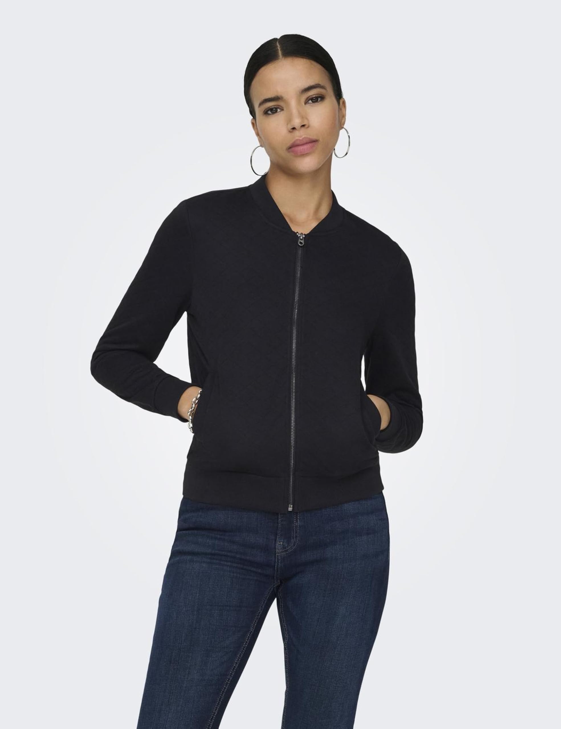 Only Bomber Sweatshirt - Giacca in Felpa da Donna, NULL, NULL
