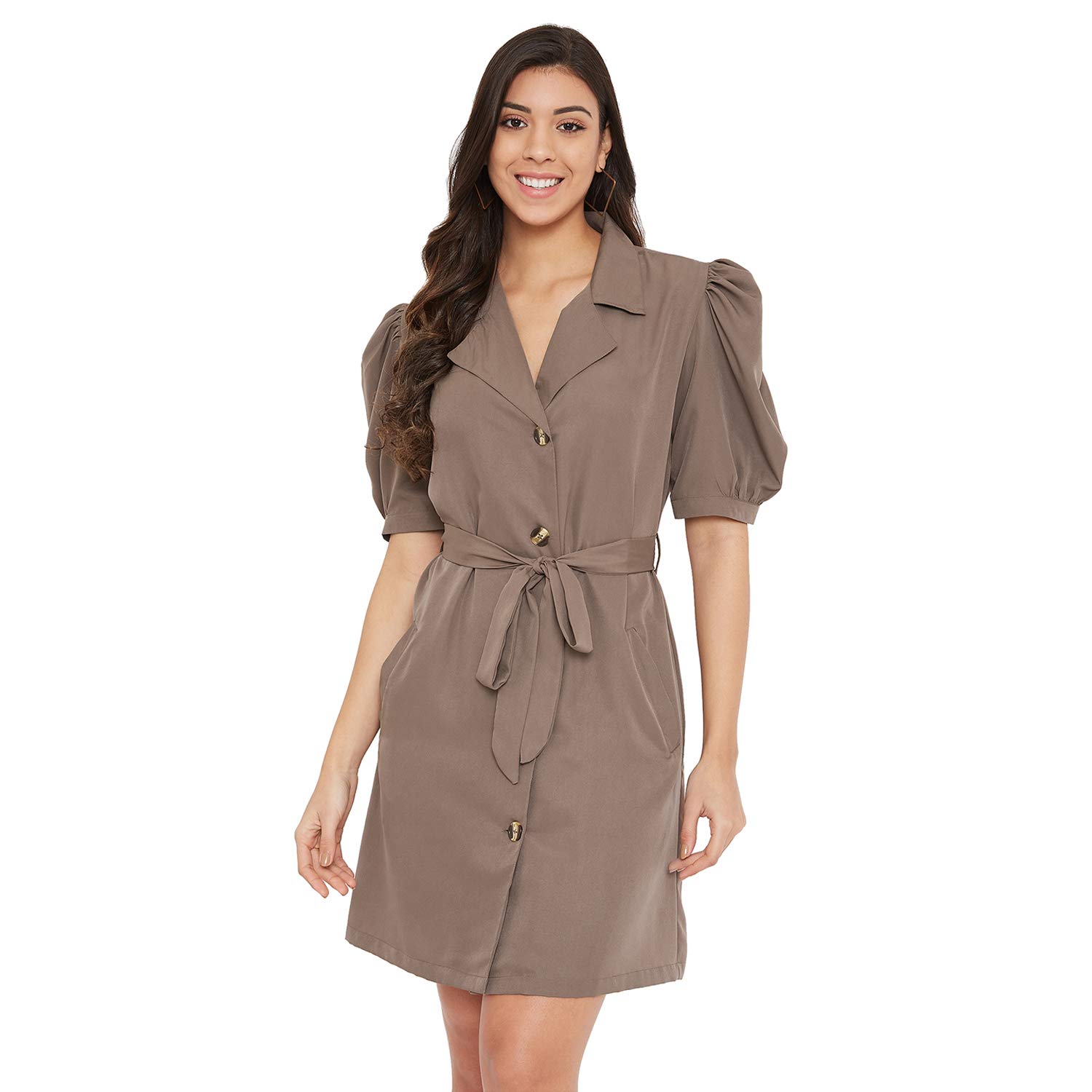 Color CocktailWomen's Above Knee Shirt Dress