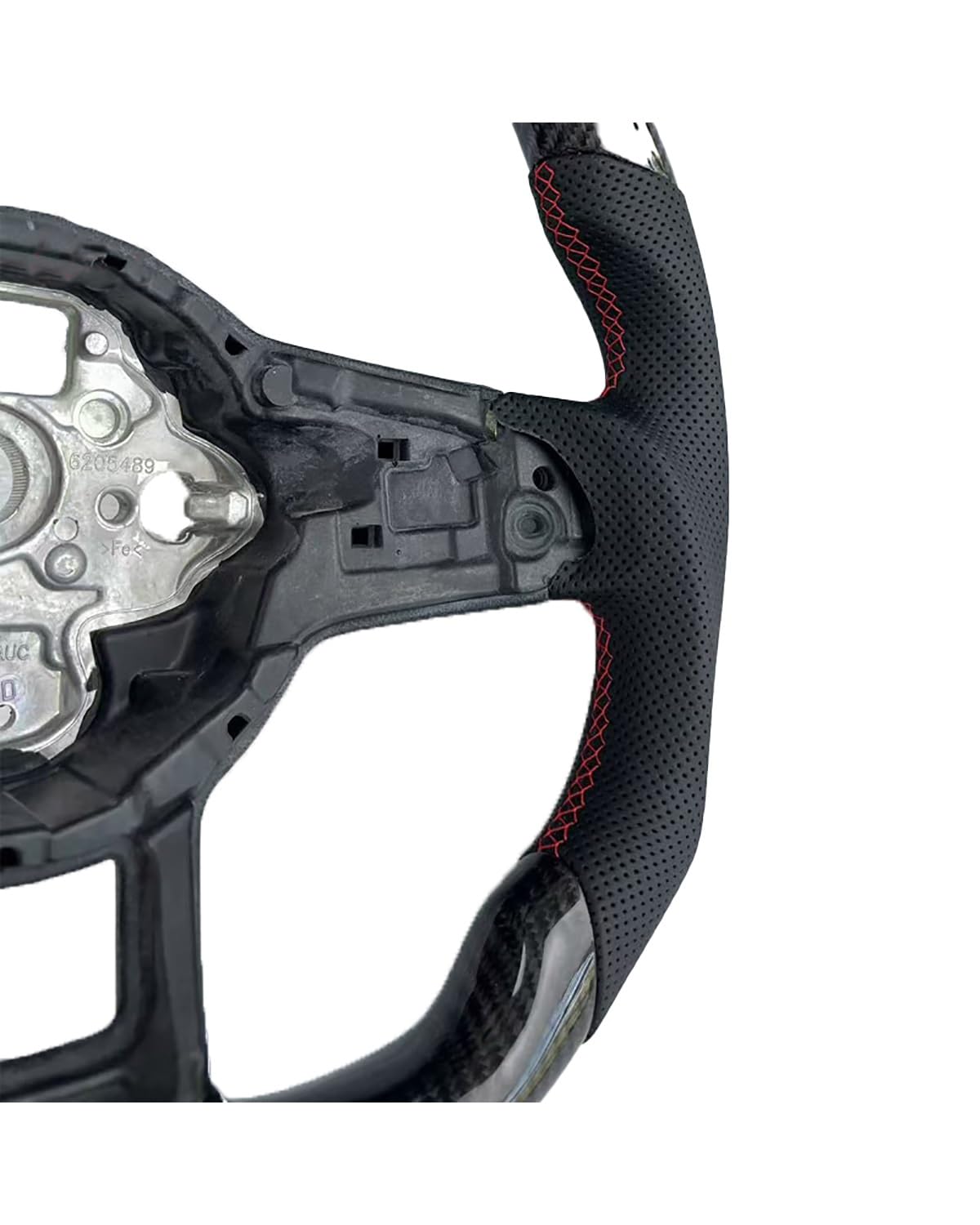 Volante Universale Per Golf 7 Per GTI Fibra Di Carbonio Cuoio PU Aftermarket Retrofitting Steering Wheel(Blue)