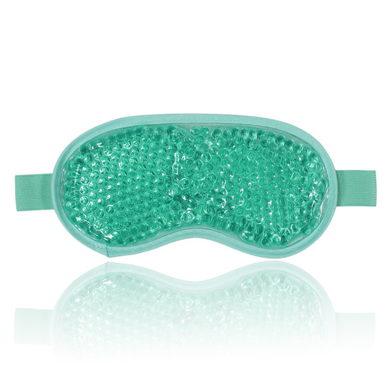 Jinpojun Máscara de Gel para Ojos,Antifaz Gel Frío Ojos,Paquete de Ojos de Gel Reutilizable,para Ojos Hinchados,Migrañas,Ojeras(Verde)