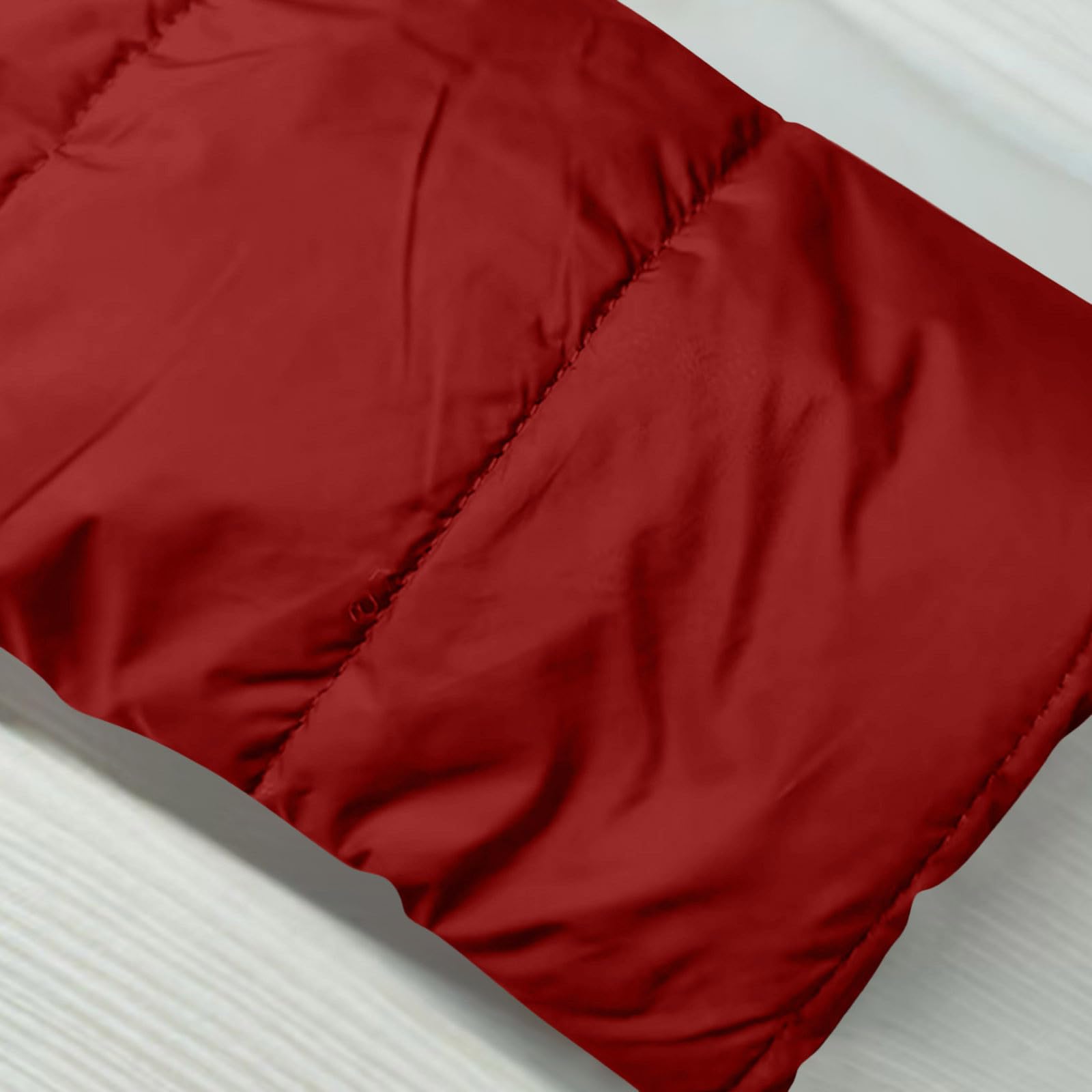 HAOLEI Abrigo Mujer Largo Invierno Plumas Chaqueta Acolchada a Prueba de Viento Talla Grande Cálido Chaqueta Algodón de Invierno con Capucha Gruesa Caliente Elegantes Parka Abrigo Exterior de Felpa