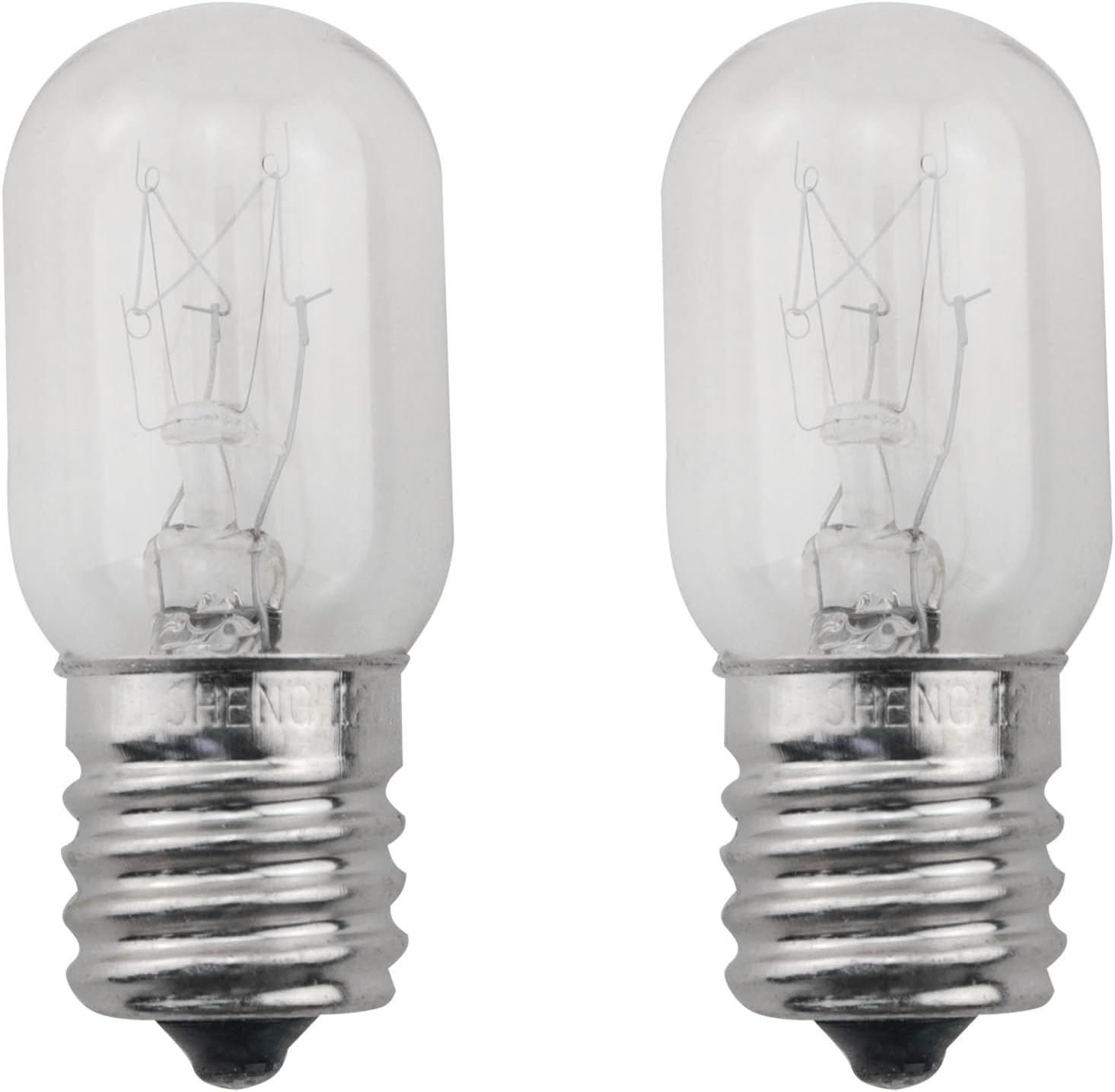CHENJIN 2PCS E17 Screw in 15W Oven Microwave Light Bulb for Sewing Machine Lava Lamp Night Light Microwave Hood Incandescent Lamps