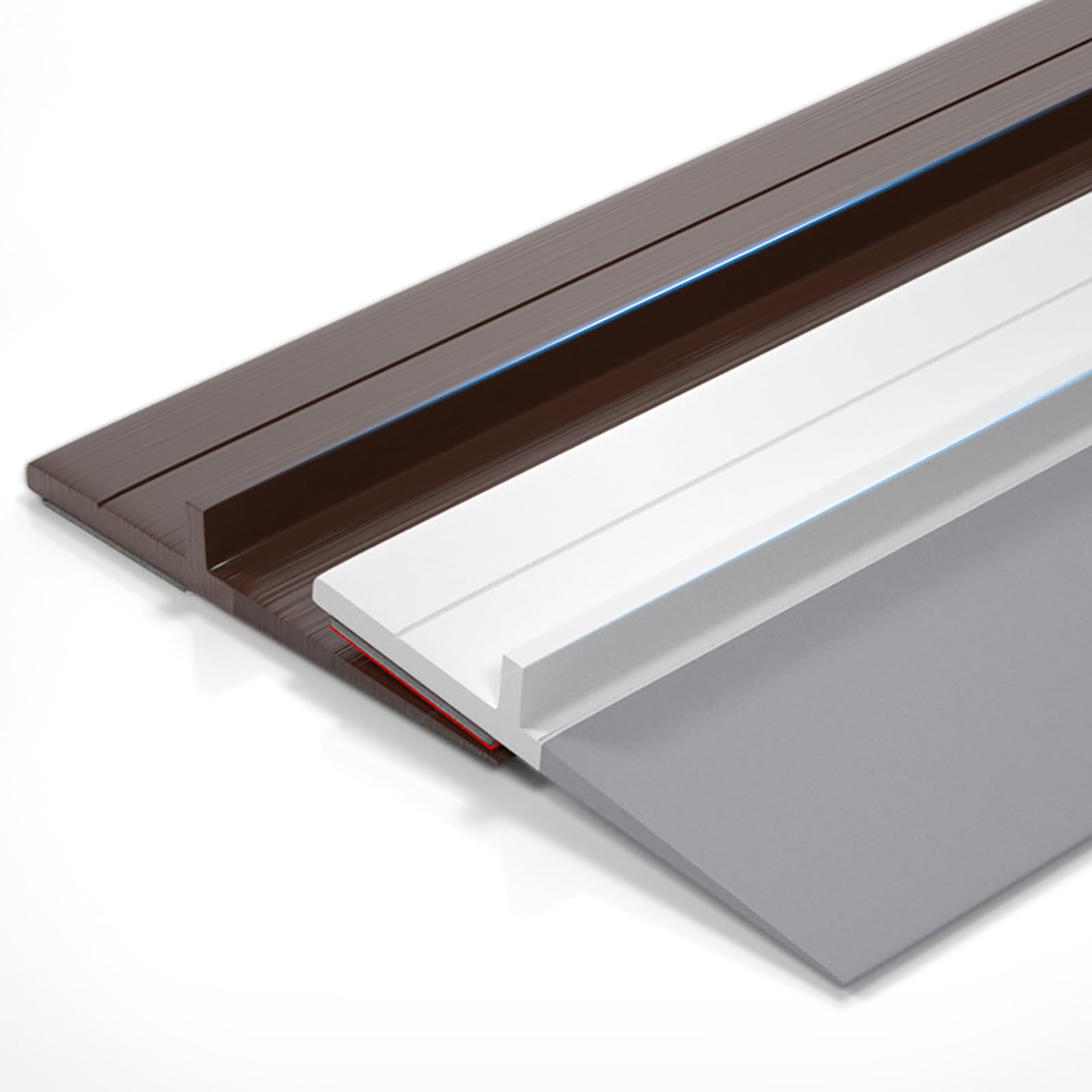 Paraspifferi per Porte, Striscia di Tenuta in Silicone A Forma di T, per Fessure di Finestre, Guarnizione di Tenuta per Porte E Finestre, 100 Cm (3,28 Piedi) / 6 Radici (Dimensioni