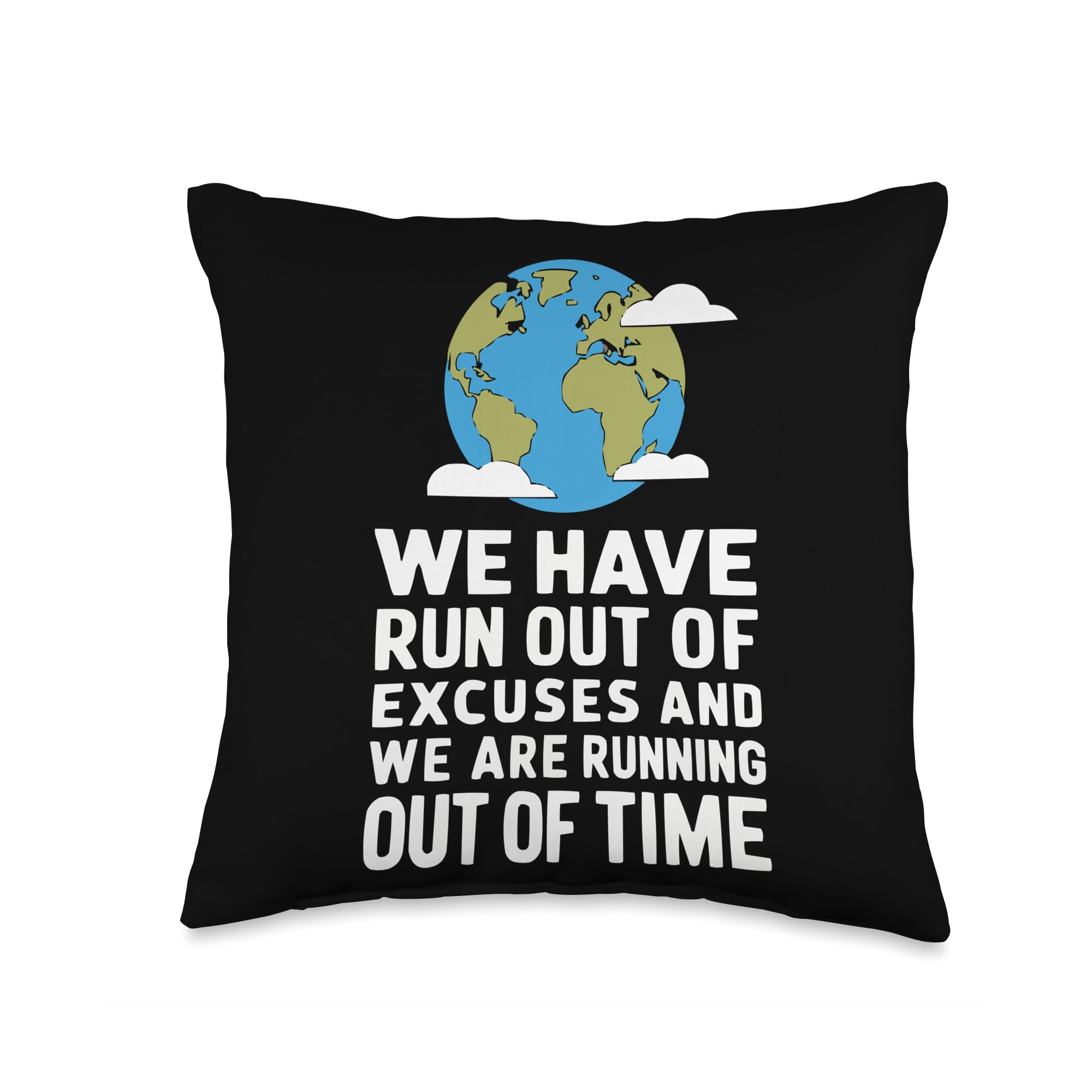 Mother Earth Throw Pillow: Eco-Friendly Climate Change Pillow for Earth Day Celebrations 