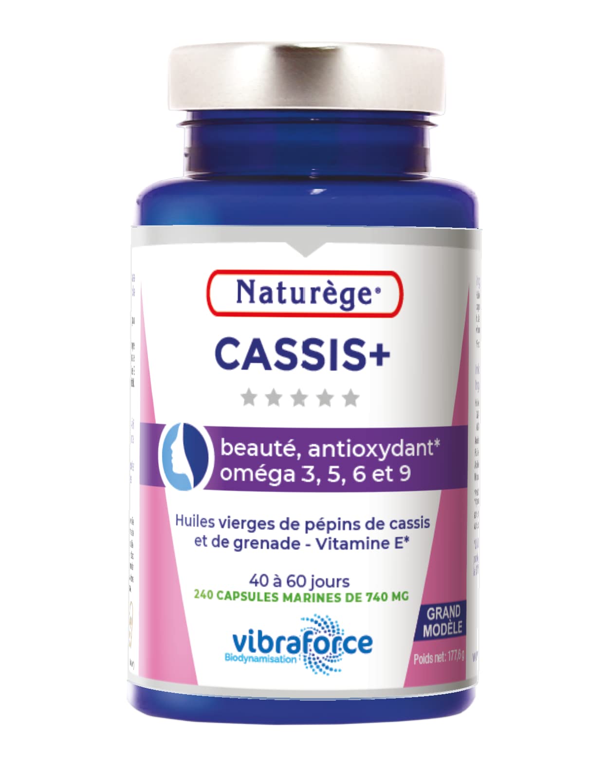 Cassis+ Oméga 3/5/6/9 240 Gélules