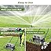 Suchtale 18-Inch Push Spike Aerator, Heavy Duty Rolling Lawn Aerator, Rotary Spike Lawn Aerator, Manual Aeration Equipment with Steel Handle, Suitable for Lawns, Garden, and Yard Grass Aeration