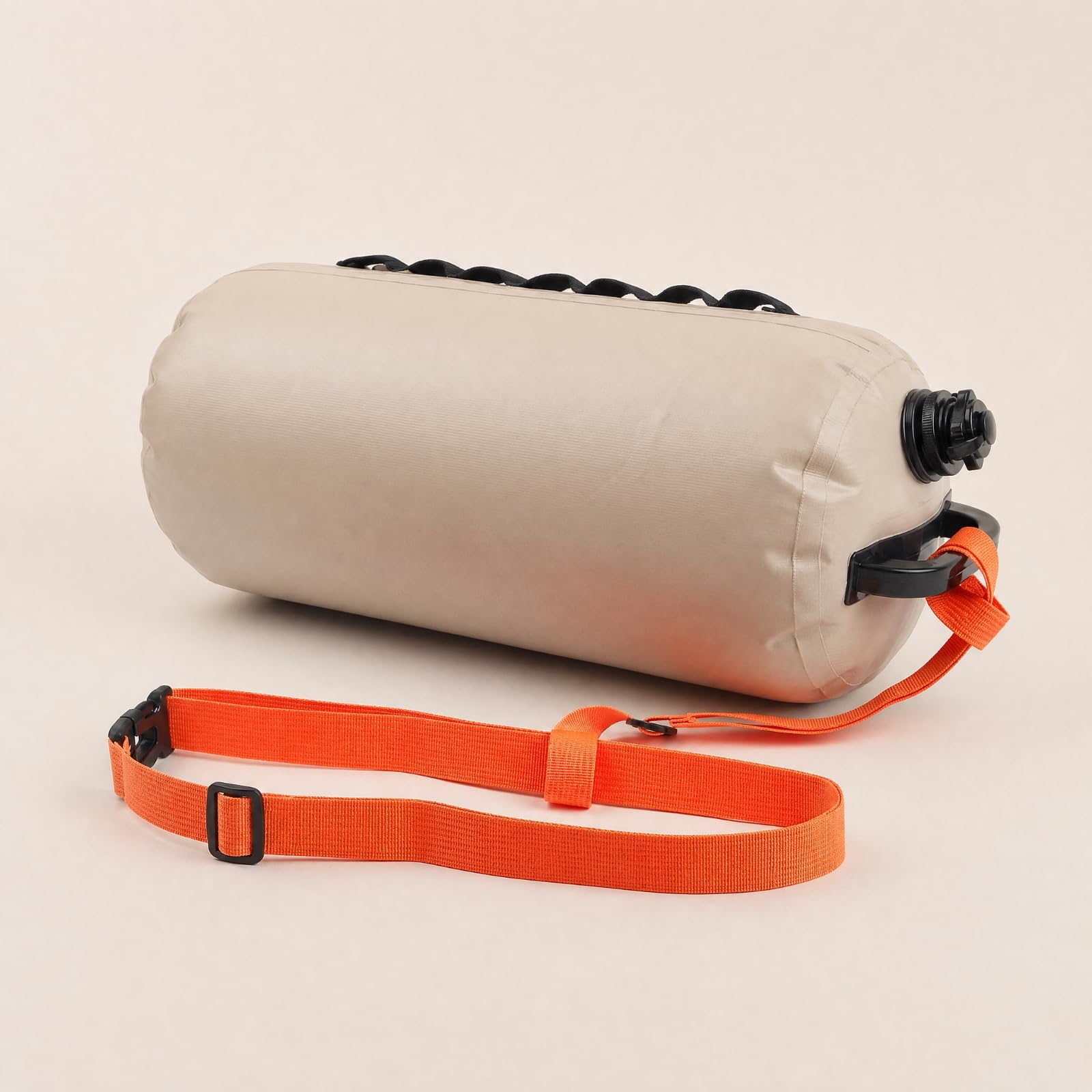 Milageto Bolsa Agua Inflable con Asa Transporte Portátil Bolsa Agua con Correa Ajustable Resistente para Viajes en Vehículo, Almacenamiento Exterior