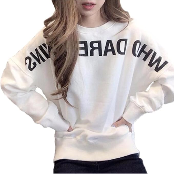 Amazon Rzブランド トレーナー ホワイト Xl 綿 レディース 長袖 英字 プリント スウェット カットソー Tシャツ K32 Xl トレーナー パーカー 通販 Amazon Rzブランド トレーナー ホワイト Xl 綿 レディース 長袖 英字 プリント スウェット カットソー Tシャツ K32 Xl トレーナー パーカー 通販